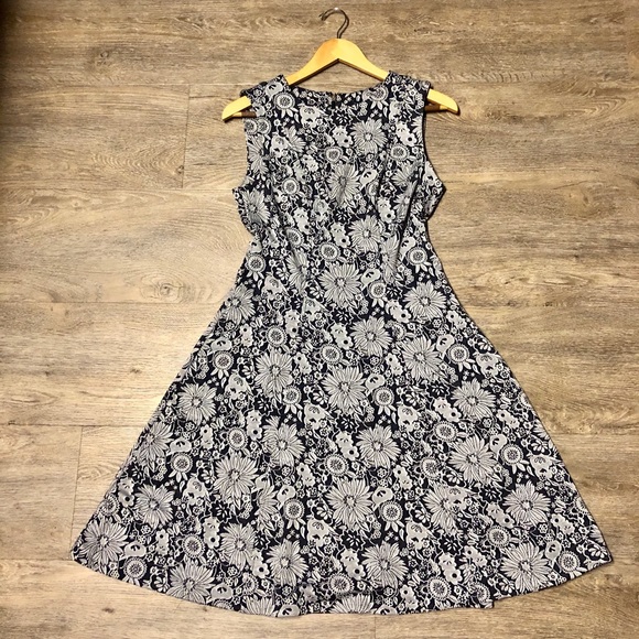 tommy hilfiger navy floral dress